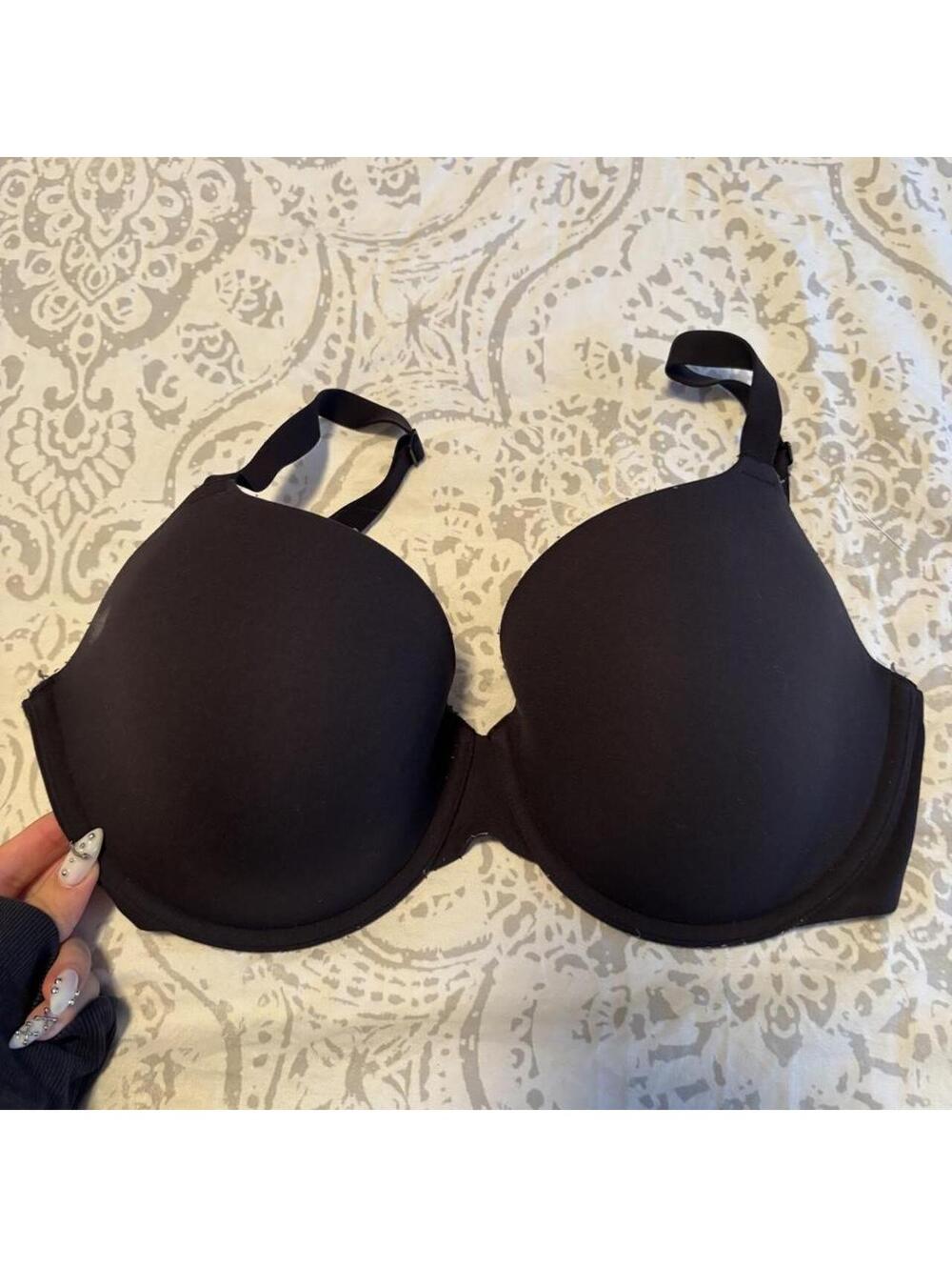 Skims Women's Black and Brown Bra